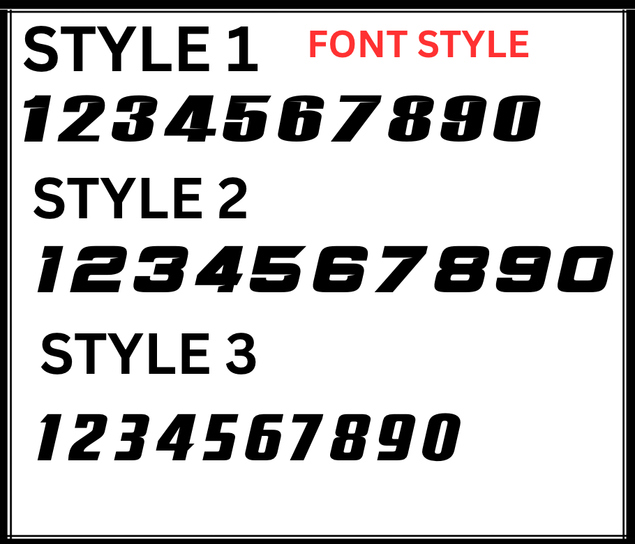 Customizable "Motocutz" Plate Decal